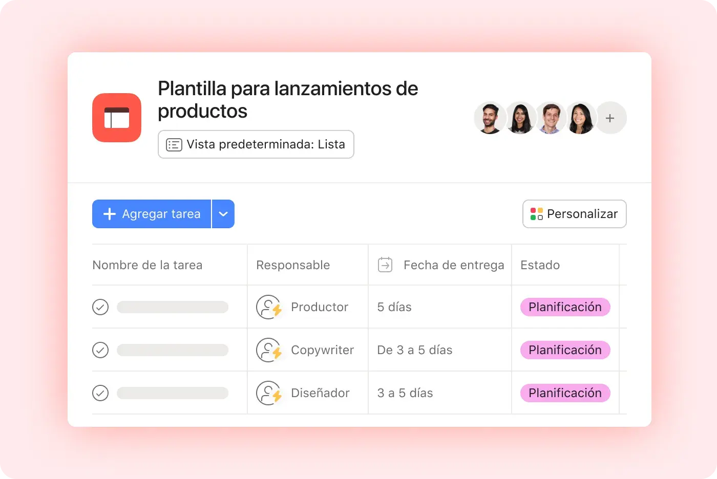 Ícono Inicia tus proyectos rápidamente